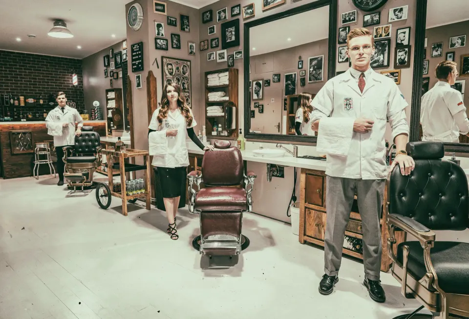 Shelby Barber Shop – interiér