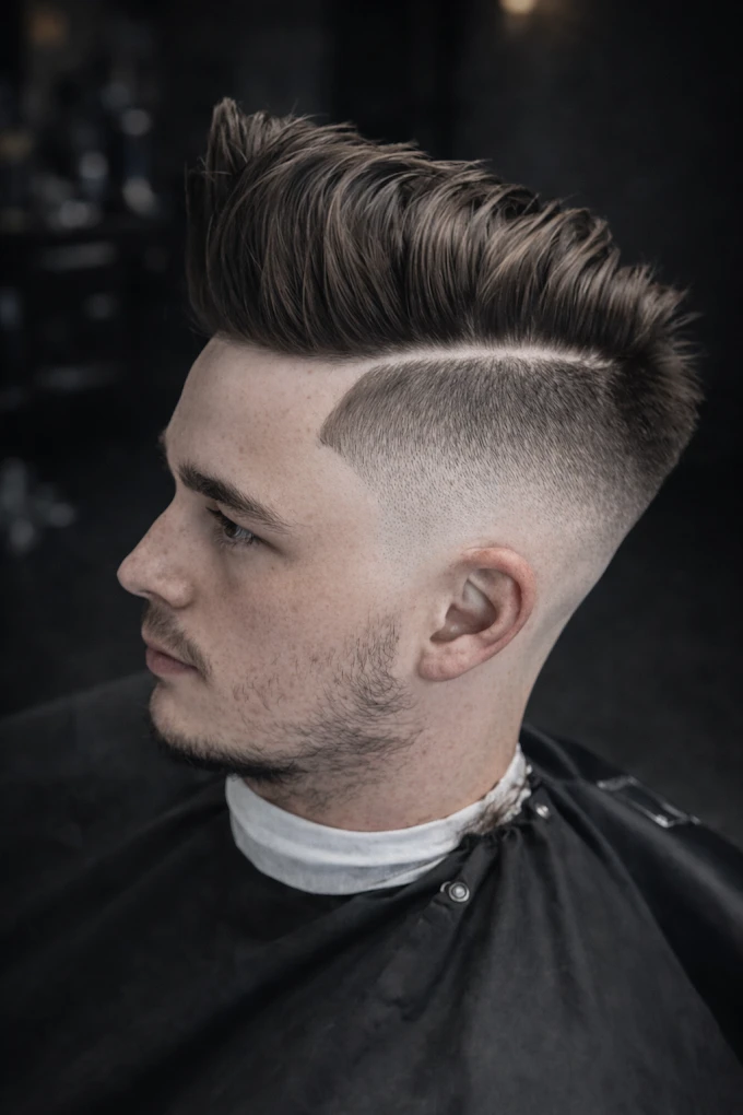 Side part s slick back – luxusní styling vlasů